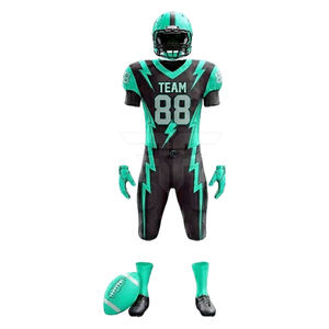 Uniforme de Fútbol Americano Deportivo Premium Cómodo, MOQ Bajo, Logotipo Personalizado, Ligero, Transpirable, Conjunto de Ropa Deportiva Resistente para Equipos - Product Image 4