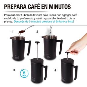 Casa Litus 1 litro doppia parete in acciaio inox pressa francese - Product Image 5