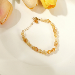 Bohemia Women's Gold Plated <b>Beaded</b> <b>Bracelets</b> with Natural Stone-Gift - Product Image 3