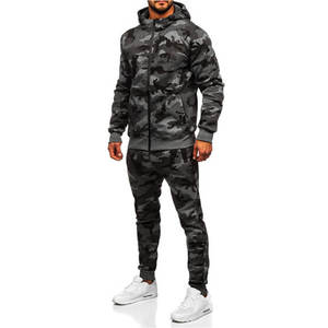 <b>Men's</b> 3D Printed Graphite Bolf <b>Tracksuit</b> with Hood Embroidered Logo Puff Printing Anti-Shrink Plain Dyed - Product Image 3