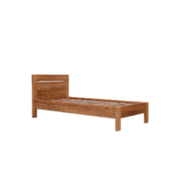 Marco de cama de madera de teca maciza de la mejor calidad, diseño minimalista, cama de panel de tamaño Queen, de Indonesia, de la mejor calidad
