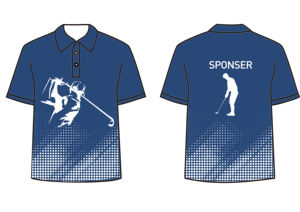 Diseño personalizado 90% poliéster 10% Spandex sublimado polos botón abajo cuello Logo impreso Golf Polo camiseta hombres camiseta - Product Image 2