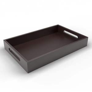 Plateaux de service en bois écologiques de couleur noyer pour la cuisine et la salle à manger, décoration de service naturelle de qualité supérieure, utilisation de matériaux de haute qualité - Product Image 5