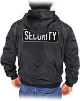 Veste bomber coupe-vent pour homme, hiver, à capuche, pour agents de sécurité, extérieur, boutons recouverts de toile, séchage rapide, respirante
