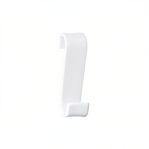 MERLINO Lacquered White <b>Bathroom</b> Hanger (3.2x6.7x12cm) 2025 20 Gedy Robe <b>Hooks</b> - Product Image 2