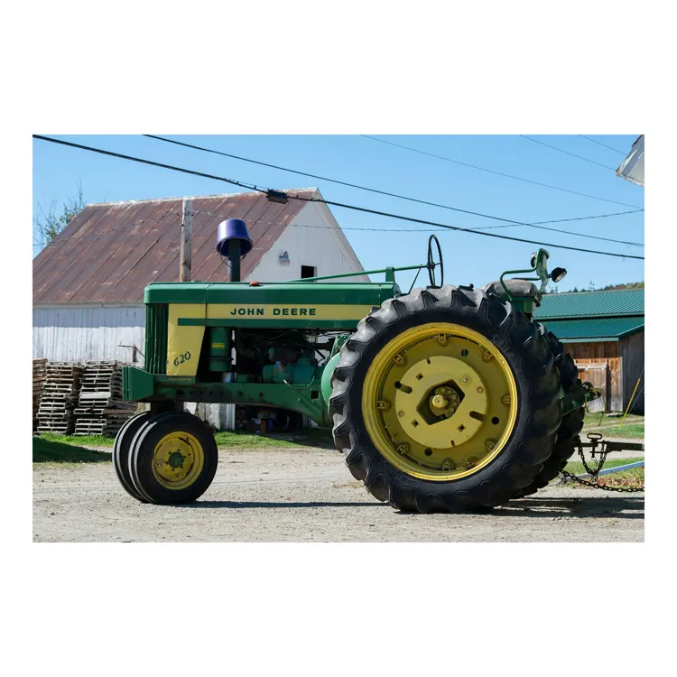 Tractor John usado de 95 CV de potencia, tractor agrícola Deere 4wd bastante usado de calidad y barato