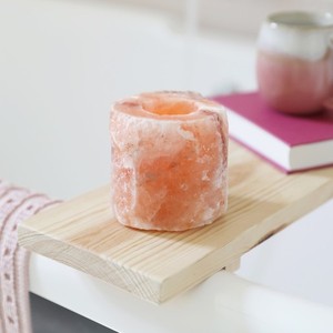 Porte-bougies en forme de verre de sel de l'Himalaya, porte-bougies en sel de l'Himalaya, porte-bougies en verre de l'Himalaya - Product Image 2