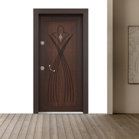 Portes de sécurité en acier inoxydable pour villa, porte d'entrée principale, découpe au laser moderne, stratifié, taille personnalisée