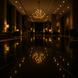 Dessus de vanité et plancher modernes de la meilleure qualité de quartz de noyau noir épaisseur de 20mm/30mm - Product Image 4