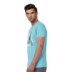 Camiseta estampada de verano de calidad superior para hombre, diseño de logotipo personalizado, cuello redondo, manga corta, ajustada, informal, de talla grande, tejido de exportación - Product Image 2