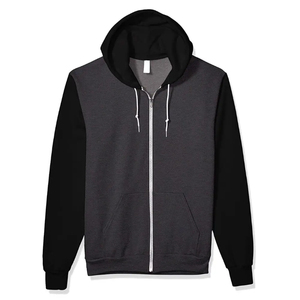 Vente en gros de sweats à capuche pour homme en coton et polyester mélangés de qualité supérieure avec fermeture éclair personnalisés pour la saison d'automne - Product Image 1