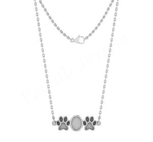 Bonne qualité personnalisé ovale femmes collier réglage patte 925 en argent Sterling charme fabrication de bijoux fournisseur pour cadeau de noël - Product Image 1