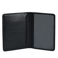Dompet Kulit PU Slim Logo Emboss Kustom OEM Kualitas Terbaik Pria Tahan Air Lembut Tempat Kartu Bisnis Dompet Anak Laki-laki Kustom