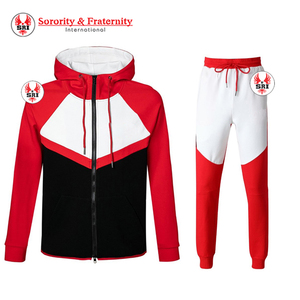 Delta |   Sigma |   Chándal griego bordado para mujer de la hermandad Theta |   Conjunto Deportivo Personalizado con Cierre de Cremallera DST Sorority para Invierno - Product Image 3