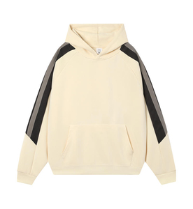 Sweat-shirts à capuche surdimensionnés en coton épais pour hommes, streetwear d'hiver, broderie 3D, logo imprimé coloré, épaules tombantes - Product Image 1