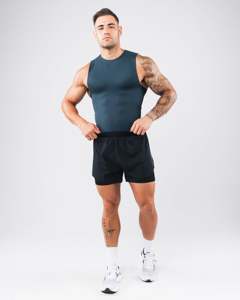 Camiseta de cuello redondo transpirable de talla grande, camiseta sin mangas de verano personalizada al por mayor, chaleco de gimnasio de secado rápido para hombres - Product Image 4