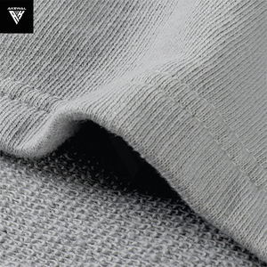 Logotipo personalizado de los hombres gris 100% algodón Activewear Gym Shorts French Terry 5 pulgadas Entrepierna Cintura elástica Tipo de cintura media Disponible Stock - Product Image 4