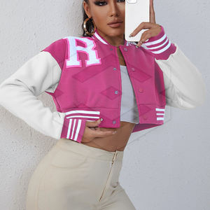 Chaqueta corta con letras para hombre y mujer, Top corto de alta calidad, nueva moda - Product Image 4