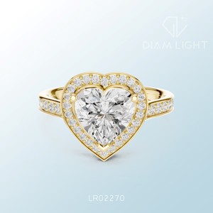 Anillo Exclusivo con Racimo de Corazones, Diseño Artesanal Certificado por IGI, Hecho a Medida, Ideal para Compradores, Joyería de Corazón Personalizada de Alta Calidad - Product Image 1