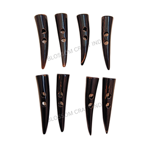 Eco Friendly High Quality Angel Style Cow Horn <b>Toggle</b> <b>Buttons</b> Elegant Buffalo Horn <b>Toggle</b> for Winter Blazers Clothing Wholesale - Product Image 5