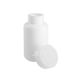 JK Packaging Solutions HDPE 225ml Empty White Screw CR Lid Custom Logo <b>Bottle</b> for <b>Pill</b> Vitamin Packaging Model M0336 - Product Image 3