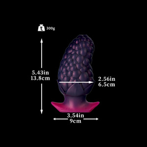 Jouet sexuel anal - Plug anal en silicone unique en forme de mûre pour jeux SM en extérieur - Product Image 5