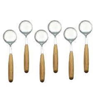 Syh1220 Stainless Steel Coffee Scoop Wooden Handle <b>Walnut</b> Wood Long Handle Measuring Spoon Elegant Metal Tablespoon Spoons for - Product Image 3