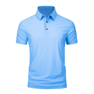 Camiseta Polo de Manga Corta de Verano con Logotipo Personalizado OEM, Diseño Bordado e Impreso, de Seda Helada, Alta Elasticidad, Sin Costuras y de Secado Rápido - Product Image 4