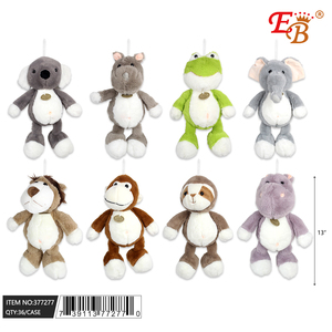 13 \ "peluche animale assortito Super morbido 36 pz/cartone con pulcini anatra topo rinoceronte personalizzabile tessuto in poliestere PP cotone - Product Image 1