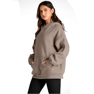 Sweat à capuche en molleton de coton mélangé pour femmes Streetwear pull 100% sweat à capuche en coton pour hommes et sweats personnalisés - Product Image 5