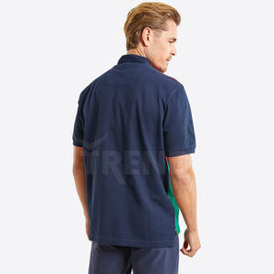 Camisetas de polo de golf para hombre personalizables con logotipo bordado, camisetas lisas informales de manga corta con patrón sólido, polos de golf en blanco - Product Image 3