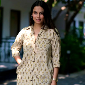 Vestido Midi de Rayón con Estampado Floral Étnico, Diseño Único, Estilo Casual, Logotipo Sólido en la Espalda, Estampado Floral sin Esfuerzo, Talla 6XL - Product Image 1