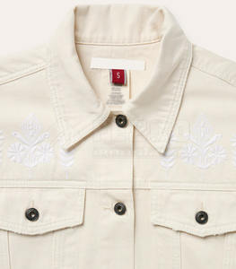 Veste en jean à capuche pour homme, nouveau design, pour l'hiver, fabrication professionnelle, coupe ajustée, logo sur le devant, vêtement décontracté - Product Image 3