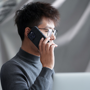 Ốp điện thoại làm thủ công bằng chất liệu Alcantara dành cho <span class=keywords><strong>iPhone</strong></span> 17/16/15/14/13/12 - Product Image 5