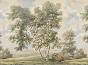 Papel Tapiz Personalizado con Diseño de Árbol para la Sala de Estar del Hotel, Mural para la Pared del Sofá <span class=keywords><strong>y</strong></span> Mural de Montañ<span class=keywords><strong>a</strong></span>. - Product Image 4