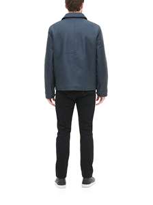 Men's Casual Winter Streetwear Faux Leather <b>Jacket</b> with Waterproof Hood Zipper Closure Comfort Fit <b>jacket</b> for men - Product Image 5