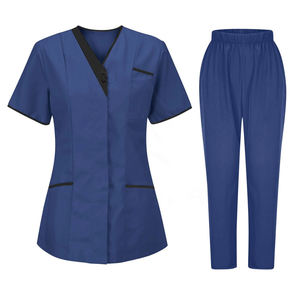 Uniforme de enfermería médico elegante para mujer de último diseño, conjuntos de uniformes médicos de enfermería hechos con cuidado - Product Image 2