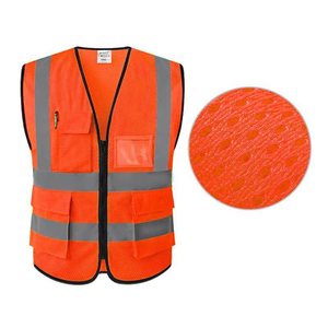 Chaleco de trabajo de construcción estándar ANSI, 12 colores brillantes, chaleco de tráfico transpirable de talla grande para chaleco de encuesta - Product Image 4