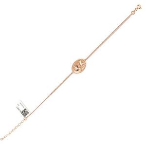 Bracelet fin en argent sterling 925 avec motif de coccinelle et de feuille pour femmes - Product Image 3