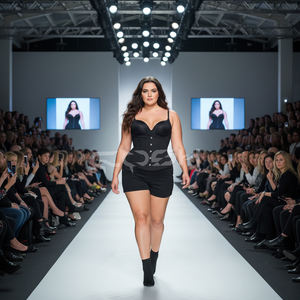 Corset gothique en coton pour femme, sous-poitrine, corset de maintien de la taille, sculptant le corps, avec fermeture à l'avant - Product Image 5