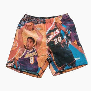 Shorts décontractés pour hommes Couleur unie Imprimé personnalisé Sports Five Fitness Pantalon de plage Respirant Mesh Basketball Shorts - Product Image 4