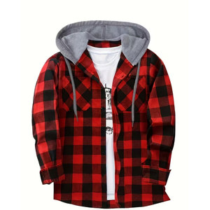 Sudadera Informal de Franela, Sudadera de Franela para Exteriores, Sudadera de Franela Suave para Invierno, Sudadera Ligera de Moda Clásica - Product Image 1