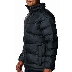 Meilleures ventes de vestes d'hiver grande taille pour hommes avec fermeture à glissière Service OEM Tissu en toile Logo personnalisé - Product Image 3
