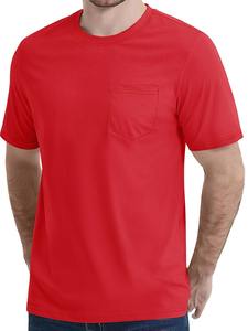 Cotton Crew Neck <b>Shirt</b> Men's Casual T-<b>shirt</b> with Chest Pocket <b>Moisture</b> <b>Wicking</b> Short Sleeve <b>Shirt</b> Soft Daily Top - Product Image 6