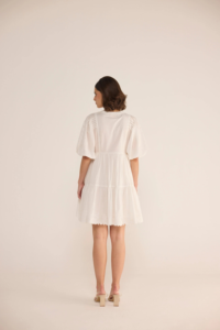 Vente en gros 2025 Nouveau Printemps Femmes Enfants Floral Mini Princesse Robe À Manches Longues Court Avec Lavable Naturel Uni Teint - Product Image 2