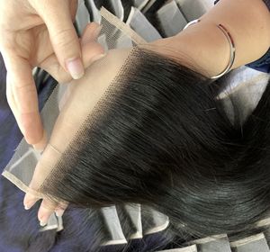 วิกผมคนแบบปิดลูกไม้แบบตรงมีผม100% ด้านหน้าและแบบเวียดนาม - Product Image 1