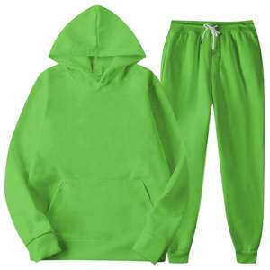 Sudadera de 2 piezas para hombre Quarter Zip Hoodie con pantalones de chándal Heavy Fleece Material Fleece - Product Image 1