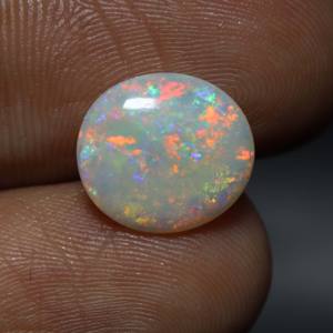 Cabujón de ópalo australiano Ópalo australiano natural Sólido Coober Pedy Multi Fire Opal Piedra preciosa suelta - Product Image 3