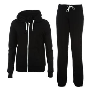 Combinaison d'entraînement d'hiver en velours de coton 100% de créateur noir et blanc avec logo brodé grande taille XL survêtement élégant noir et blanc - Product Image 1