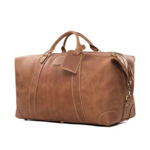 Modern <b>Leather</b> <b>Travel</b> <b>Bag</b> with Elegant Look and Practical Storage Large <b>Leather</b> <b>Travel</b> Duffle <b>Bag</b> - Product Image 1